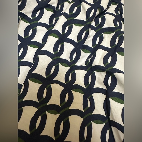 New Anthropologie Sz Small White Dress with Blue and Green design - Picture 2 of 6